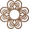 Ekena Millwork Cohen Wood Fretwork Pierced Ceiling Medallion, Walnut, 24"OD x 8 1/4"ID x 1/4"T CMWP24X24X0250COWA - alternate 5